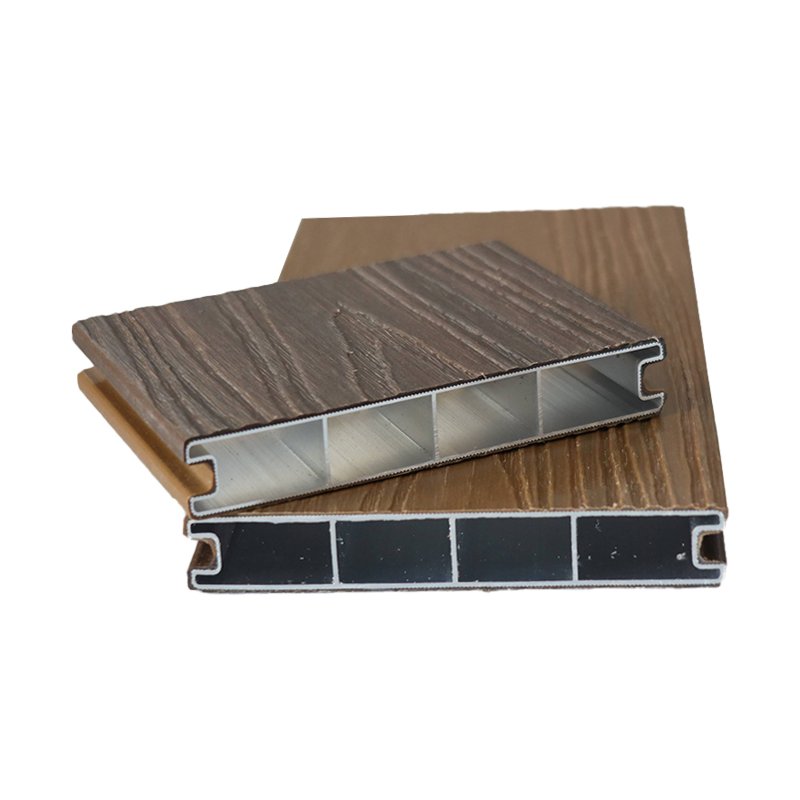 SRL-AL 138*23mm Ognioodporny, wodoodporny taras WPC z współwytłaczanym aluminium